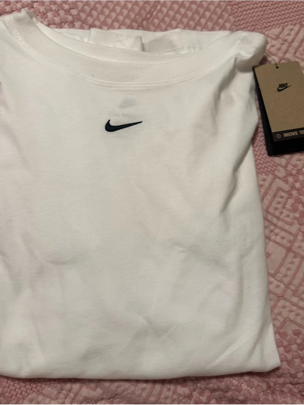 Nike Women's Short Sleeve Loose Fit T-Shirt XL NWT White